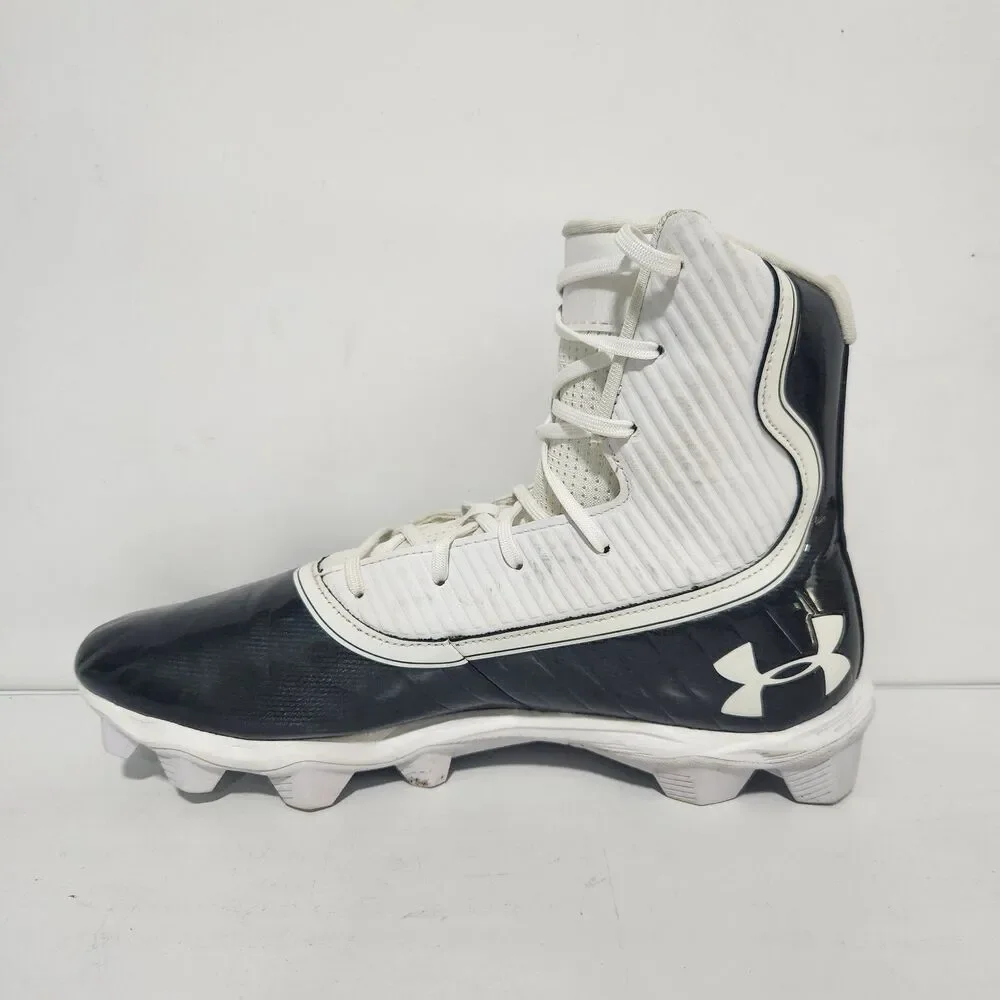 Under Armour Cleats Mens 11 Black Highlight Football MC High Top 3021197-003